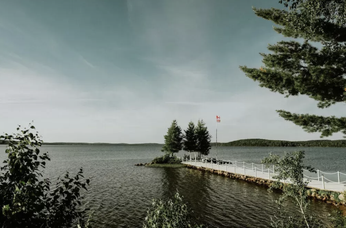 Lake and grounds